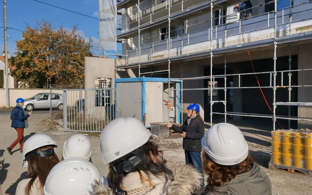 Visite du chantier de la résidence autonomie
