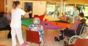Jeu collectif du parachute